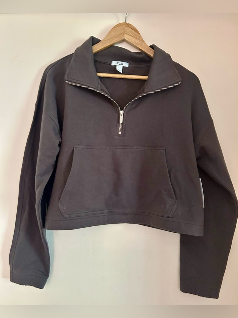 FLX Women's Charcoal Half-Zip Pullover Sweatshirt
